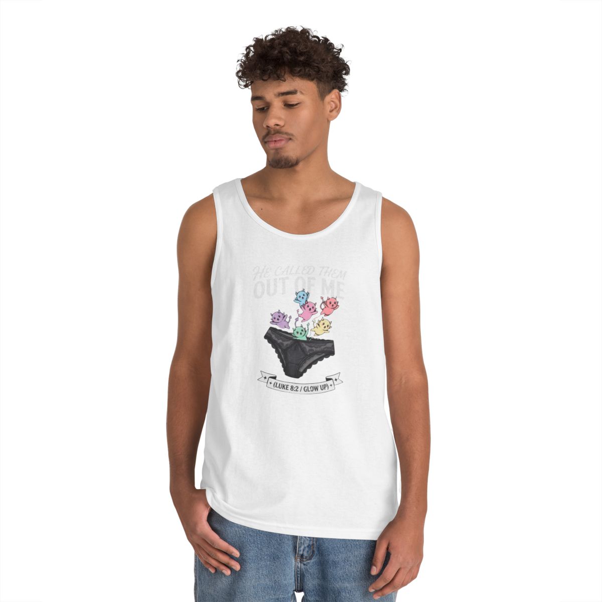 Color: White | Good Book Series He Called Them Out Of Me Tank Top