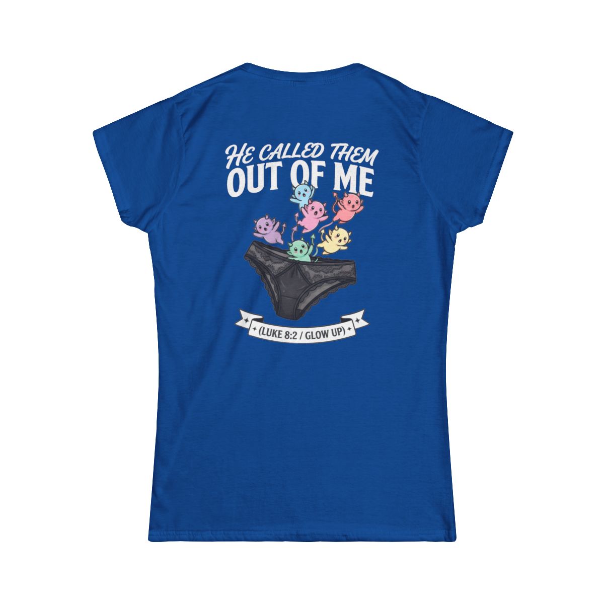 Color: Royal | Good Book Series He Called Them Out Of Me Women's Tee
