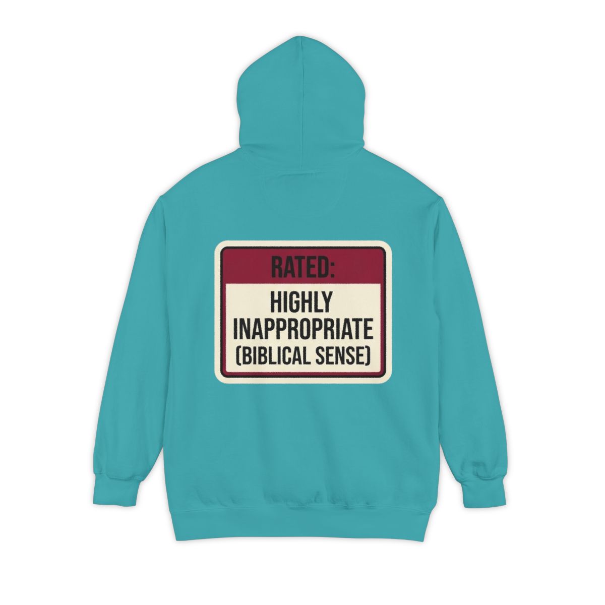 Color: Seafoam | Good Book Series Highly Inappropriate Garment-Dyed Hoodie