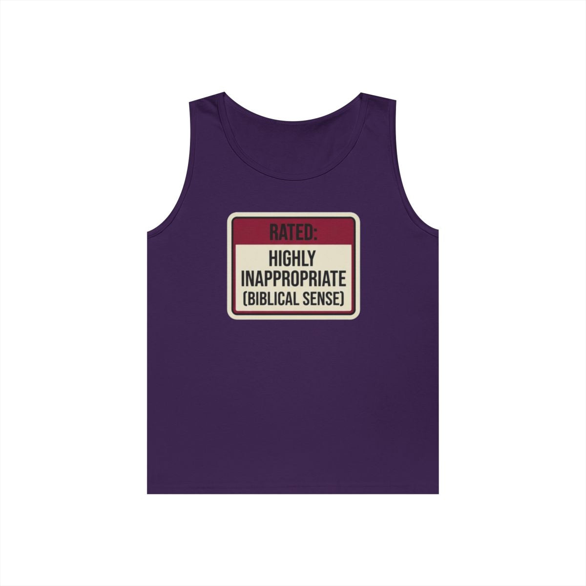 Color: Purple | Good Book Series Highly Inappropriate Tank Top