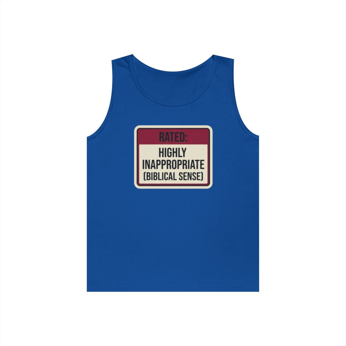Color: Royal | Good Book Series Highly Inappropriate Tank Top