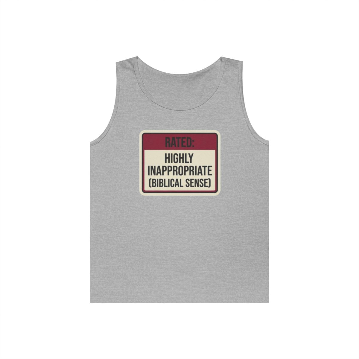 Color: Sport Grey | Good Book Series Highly Inappropriate Tank Top