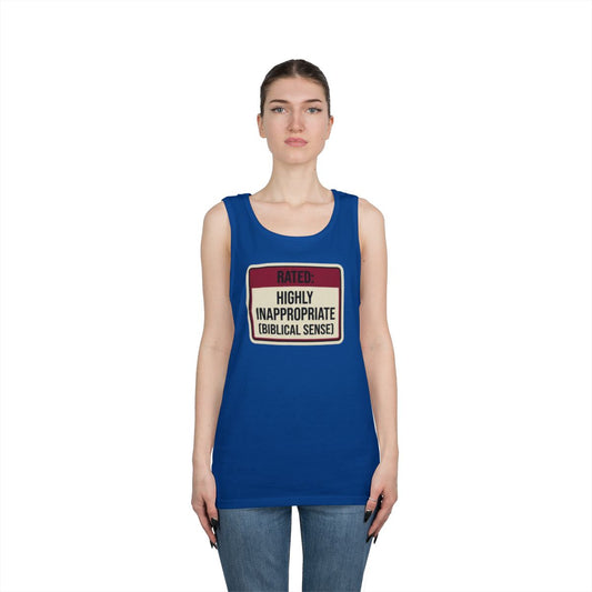 Color: Royal | Good Book Series Highly Inappropriate Tank Top