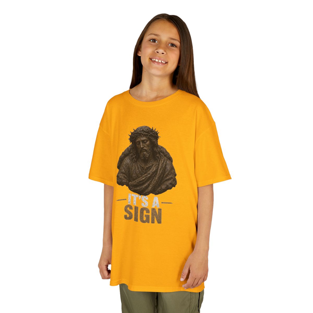 Color: Gold | Good Book Series It's a Sign Kids Tee