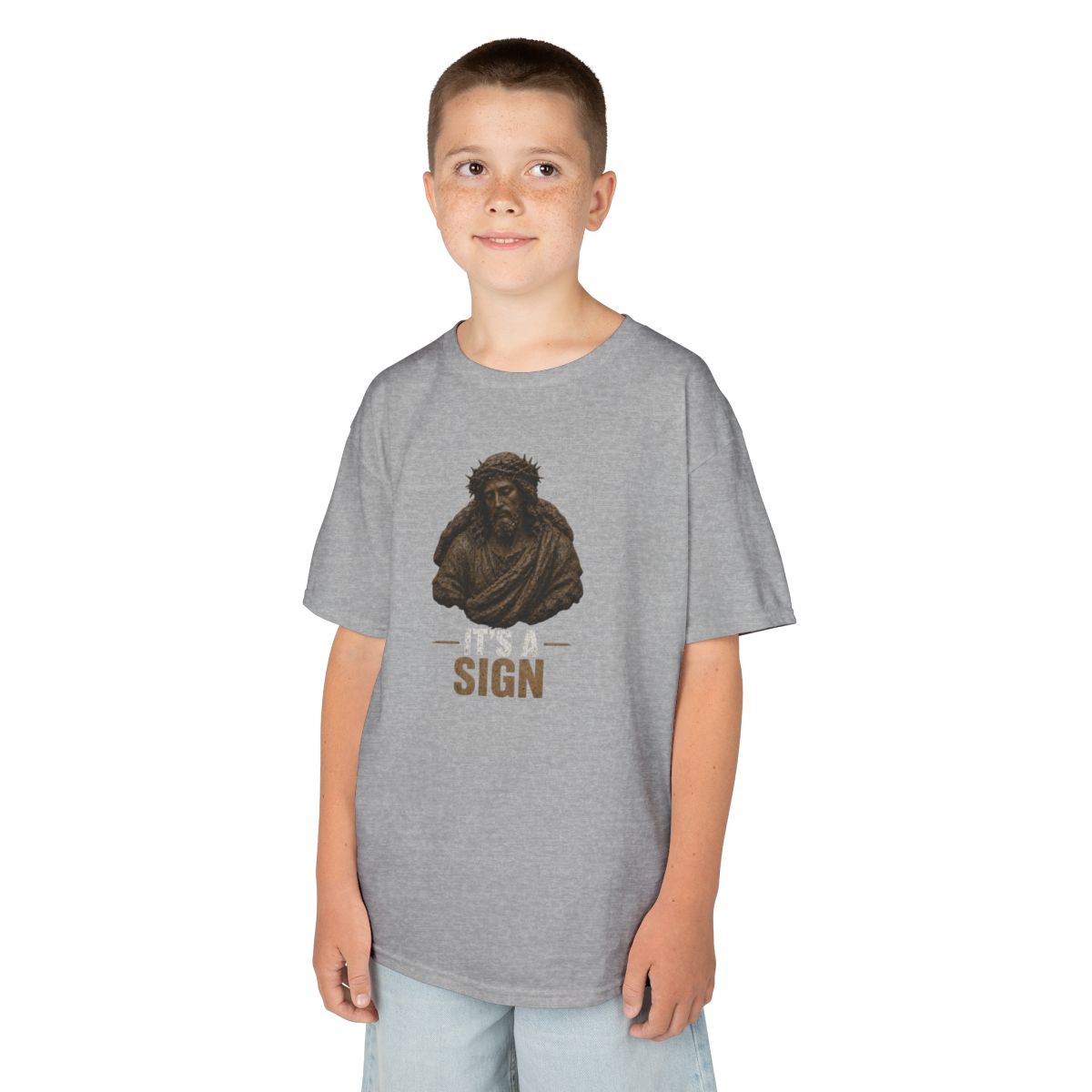 Color: Sport Grey | Good Book Series It's a Sign Kids Tee