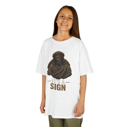 Color: White | Good Book Series It's a Sign Kids Tee