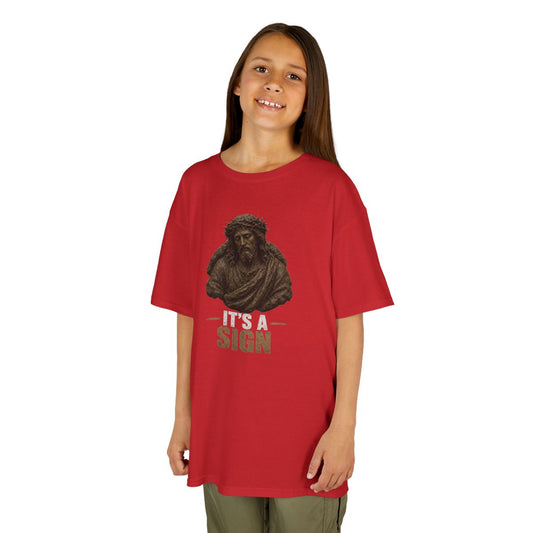 Color: Red | Good Book Series It's a Sign Kids Tee