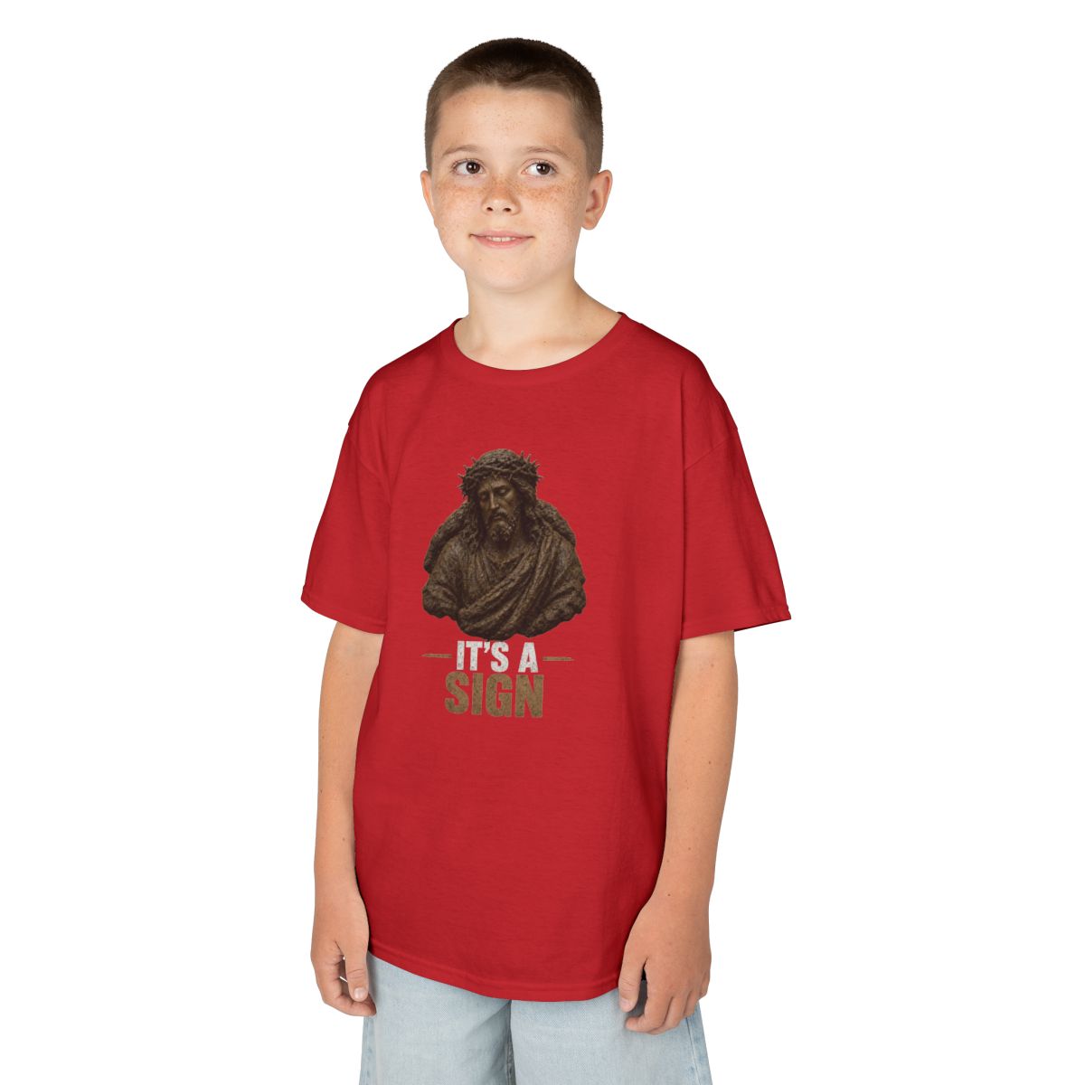 Color: Red | Good Book Series It's a Sign Kids Tee