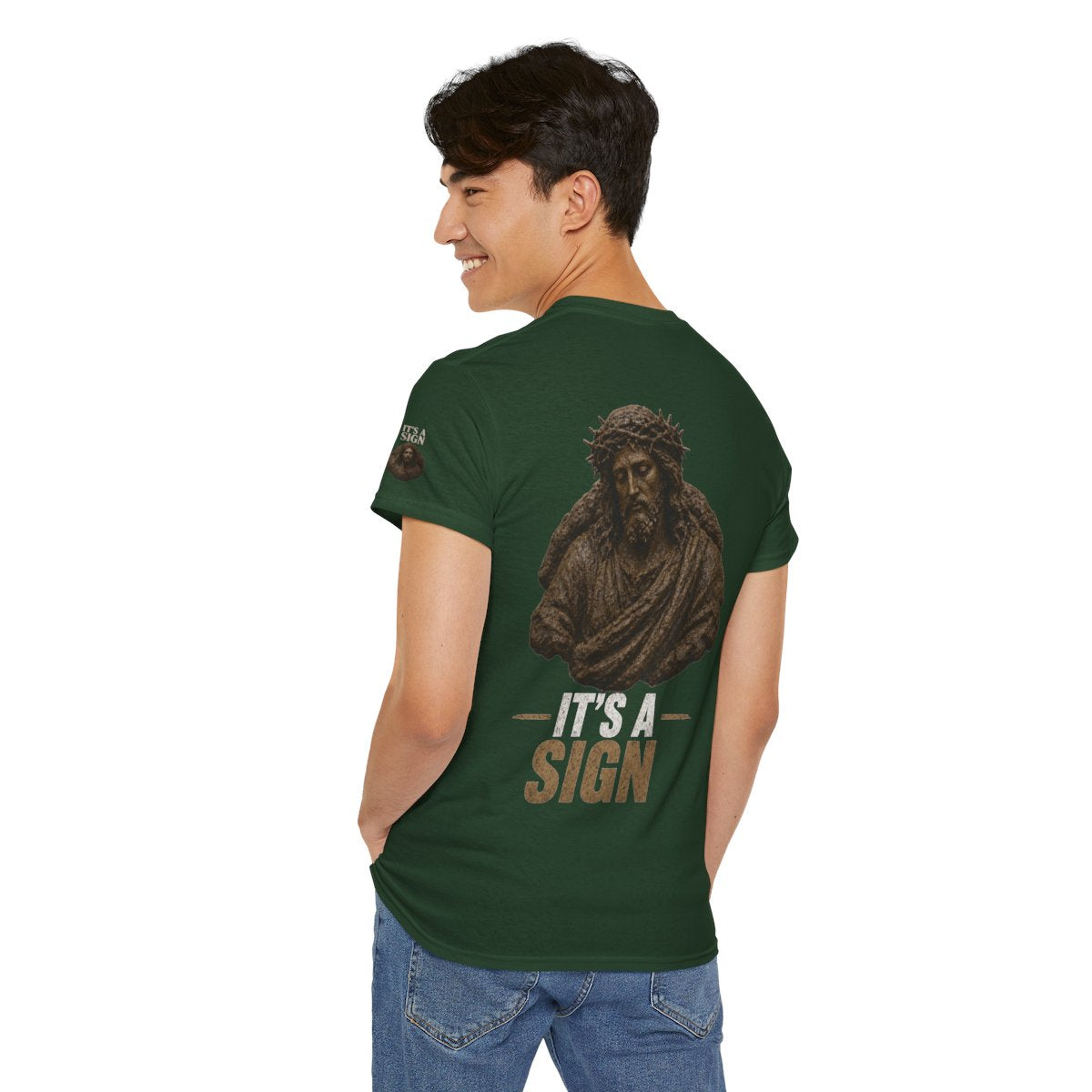 Color: Forest Green | Good Book Series It's a Sign Premium Graphic Tee