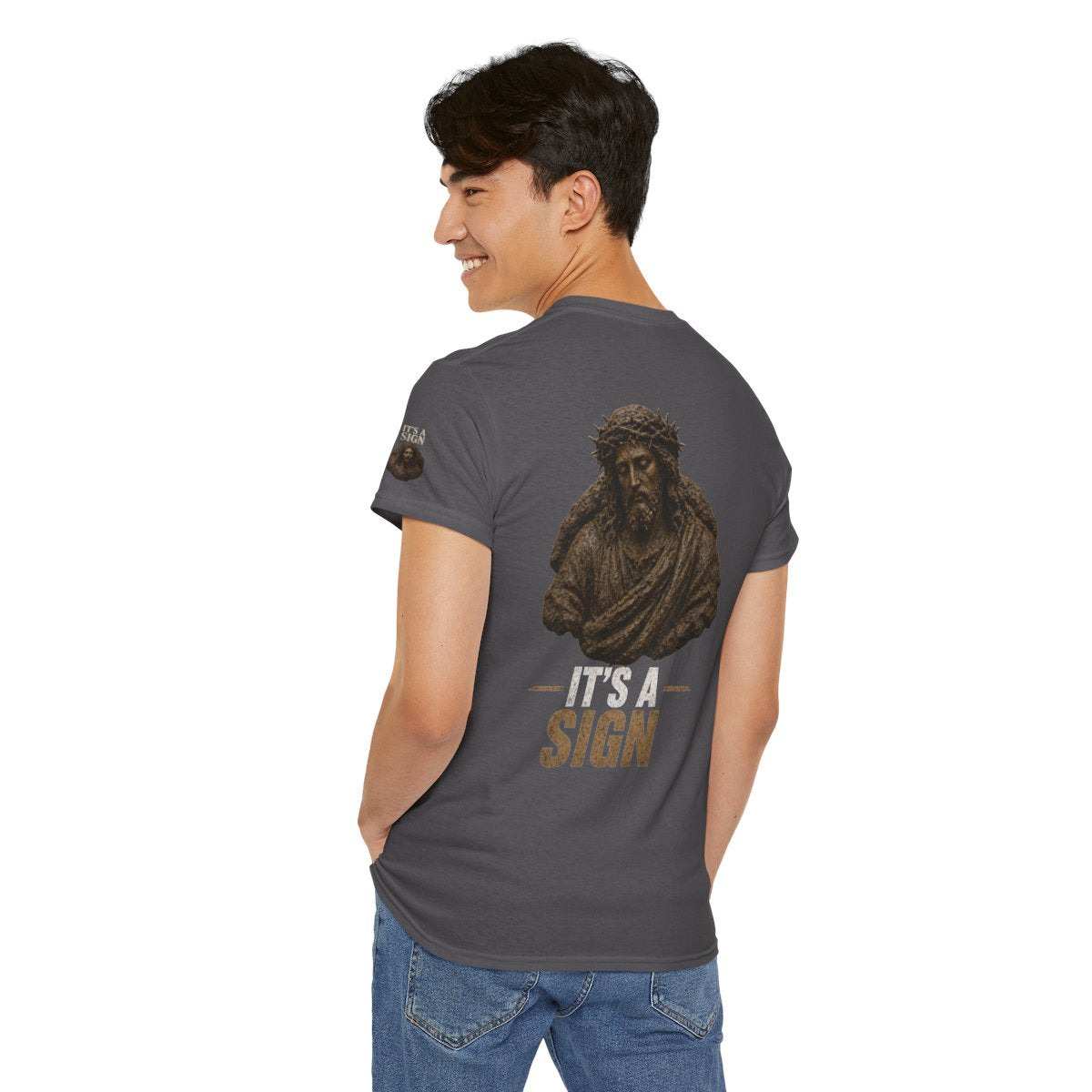 Color: Charcoal | Good Book Series It's a Sign Premium Graphic Tee