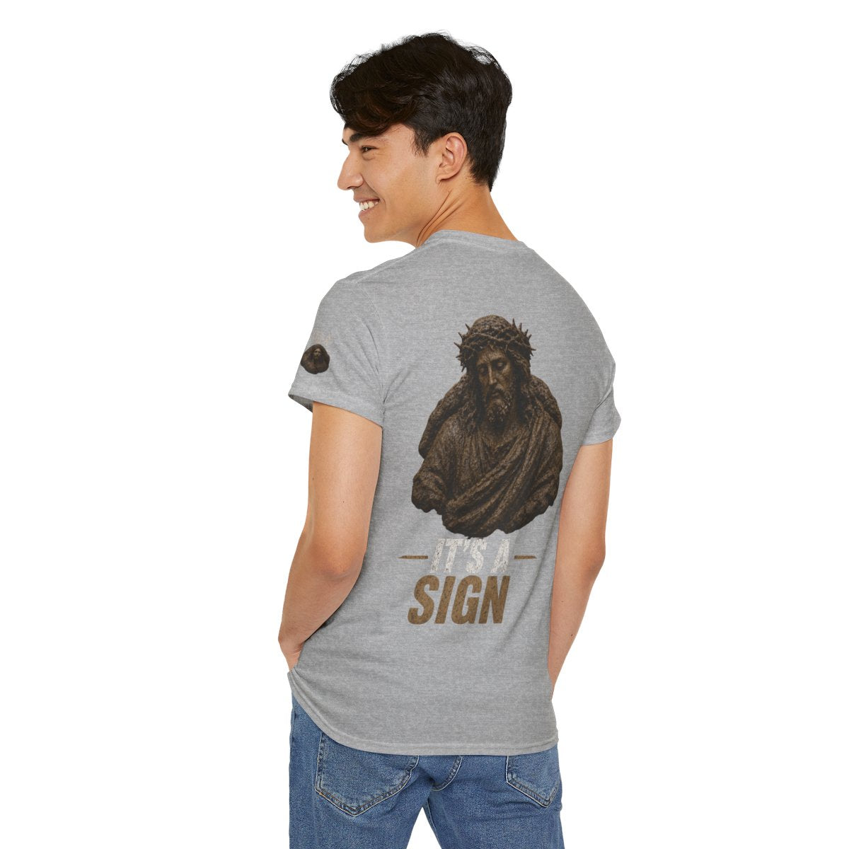 Color: Sport Grey | Good Book Series It's a Sign Premium Graphic Tee