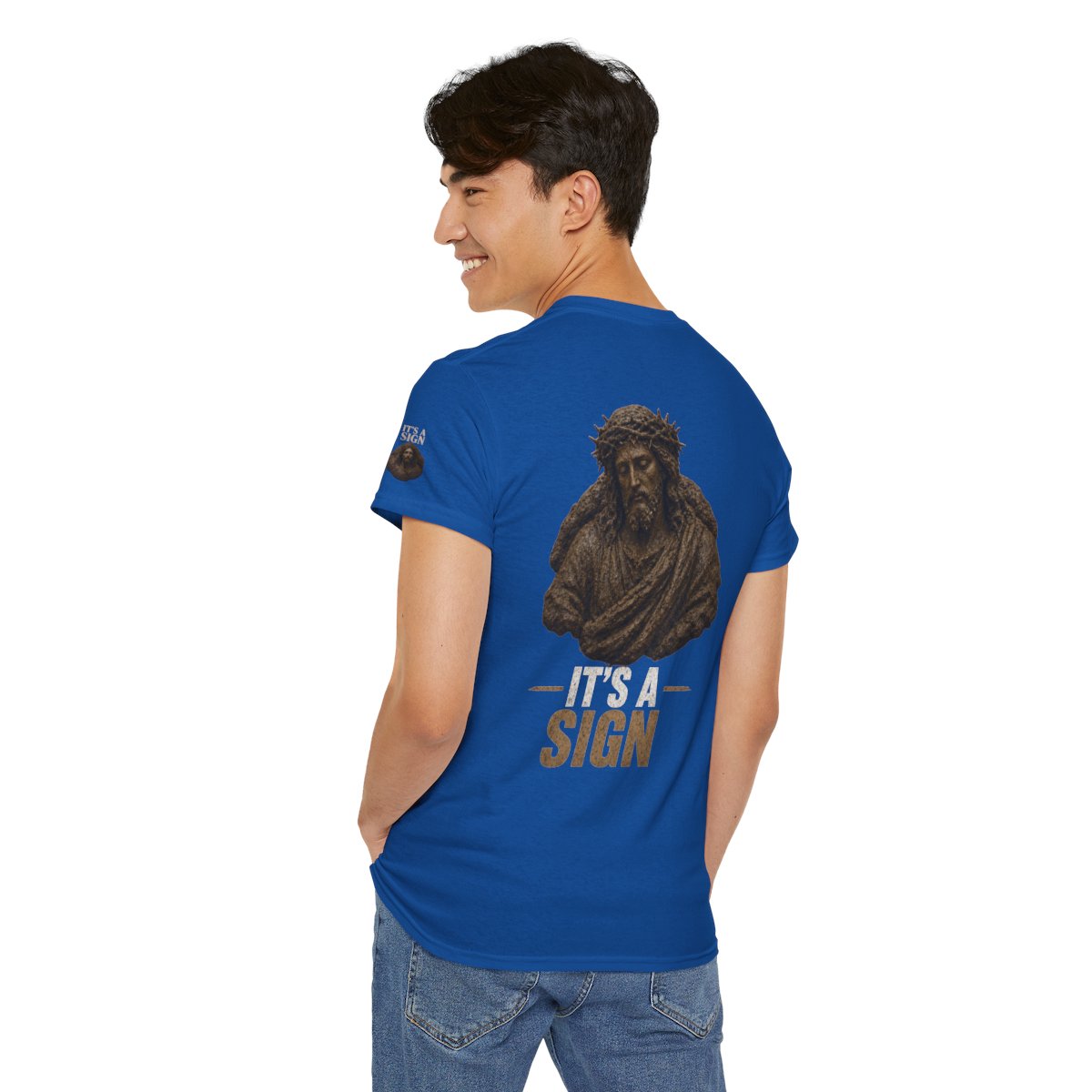 Color: Royal | Good Book Series It's a Sign Premium Graphic Tee