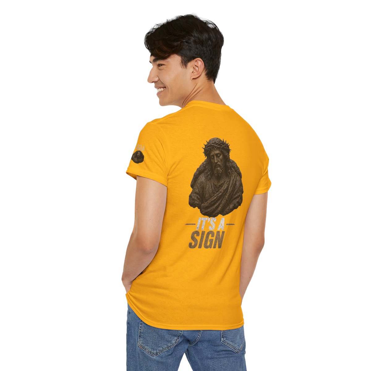 Color: Gold | Good Book Series It's a Sign Premium Graphic Tee