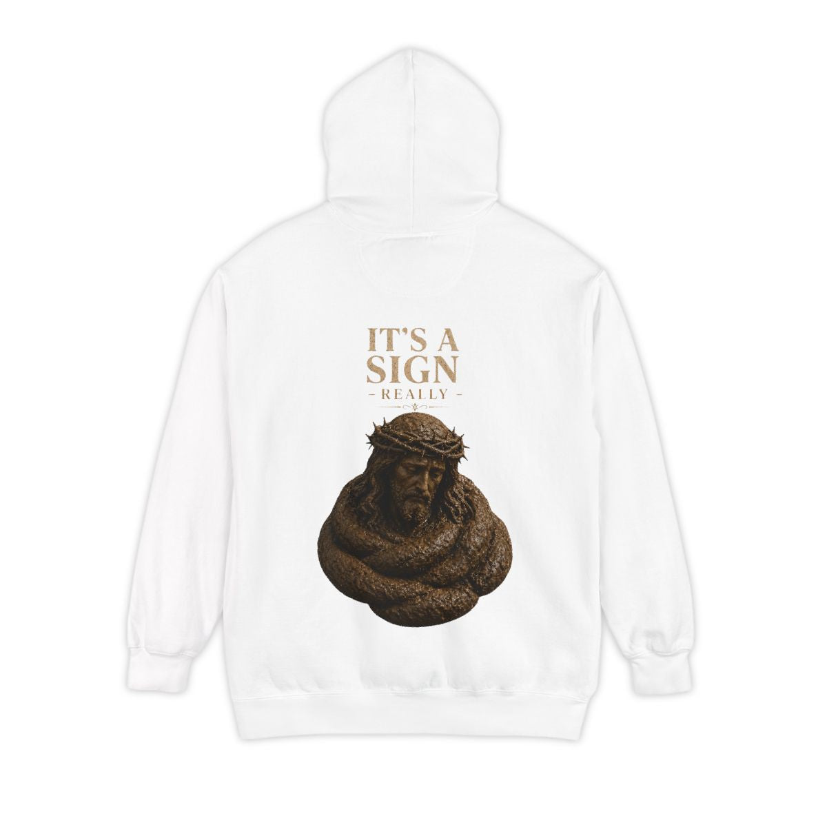 Color: White | Good Book Series It's a Sign - Really Garment-Dyed Hoodie