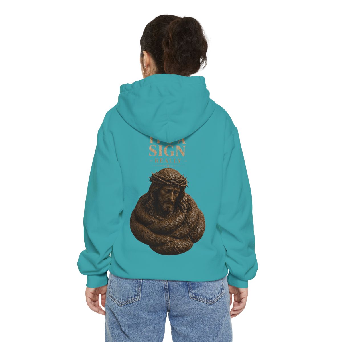 Color: Seafoam | Good Book Series It's a Sign - Really Garment-Dyed Hoodie