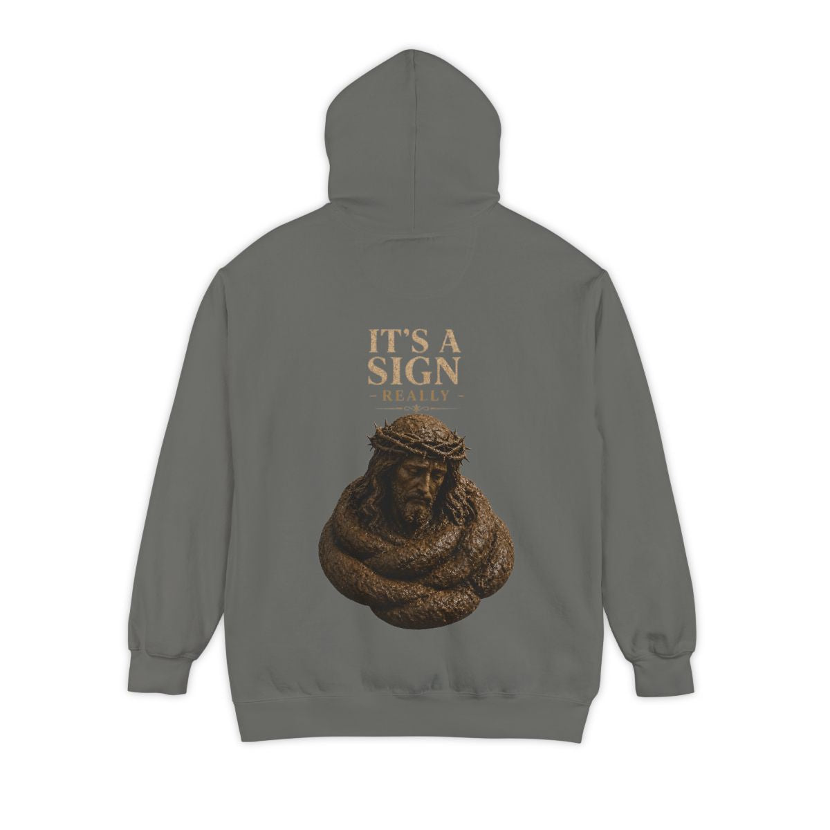 Color: Grey | Good Book Series It's a Sign - Really Garment-Dyed Hoodie