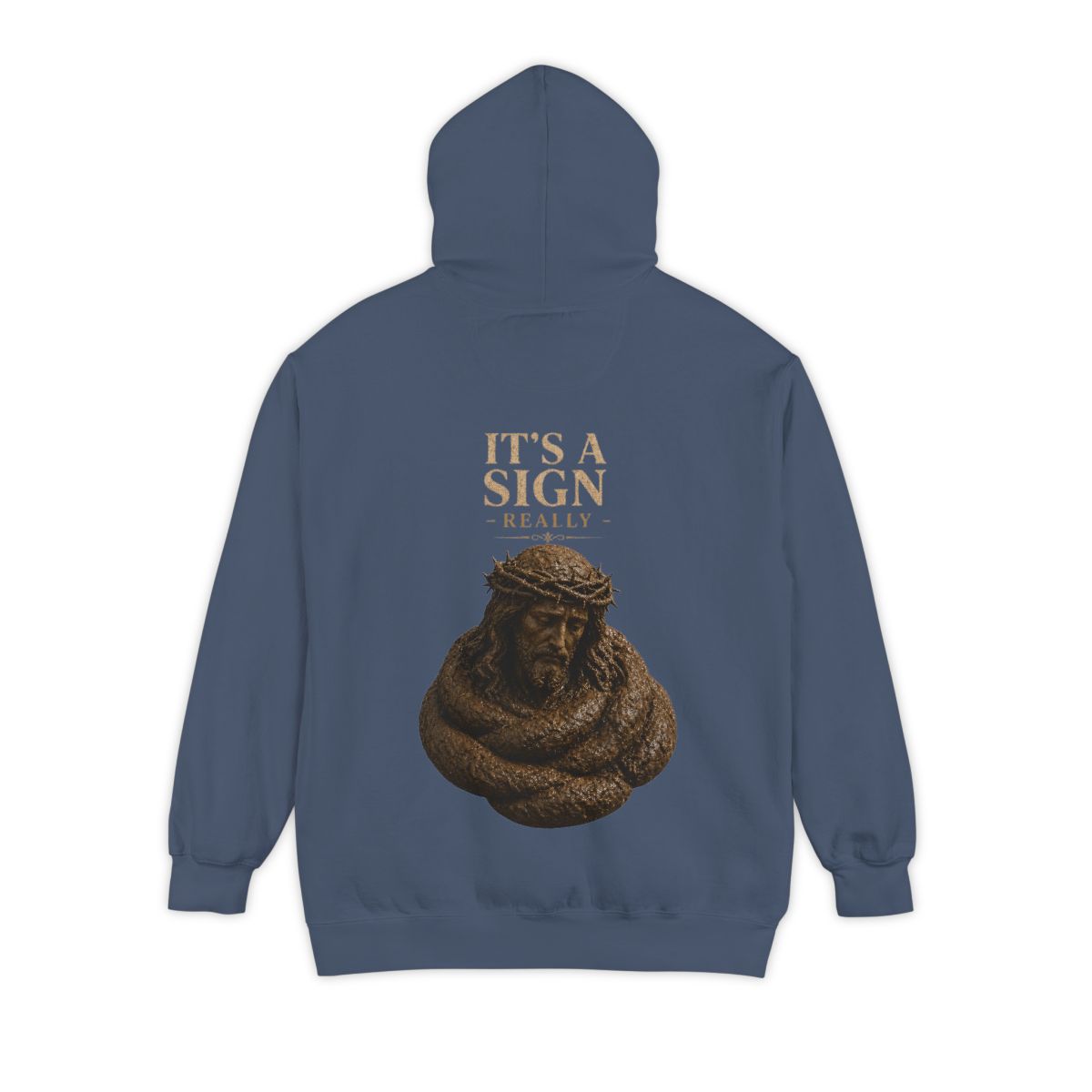 Color: Denim | Good Book Series It's a Sign - Really Garment-Dyed Hoodie