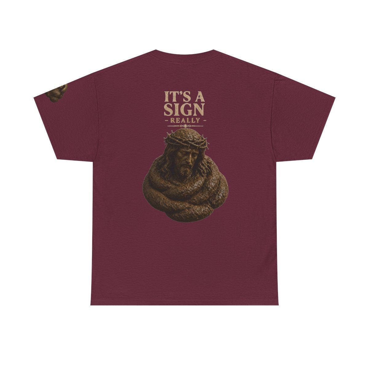 Color: Maroon | Good Book Series It's a Sign - Really Premium Graphic Tee