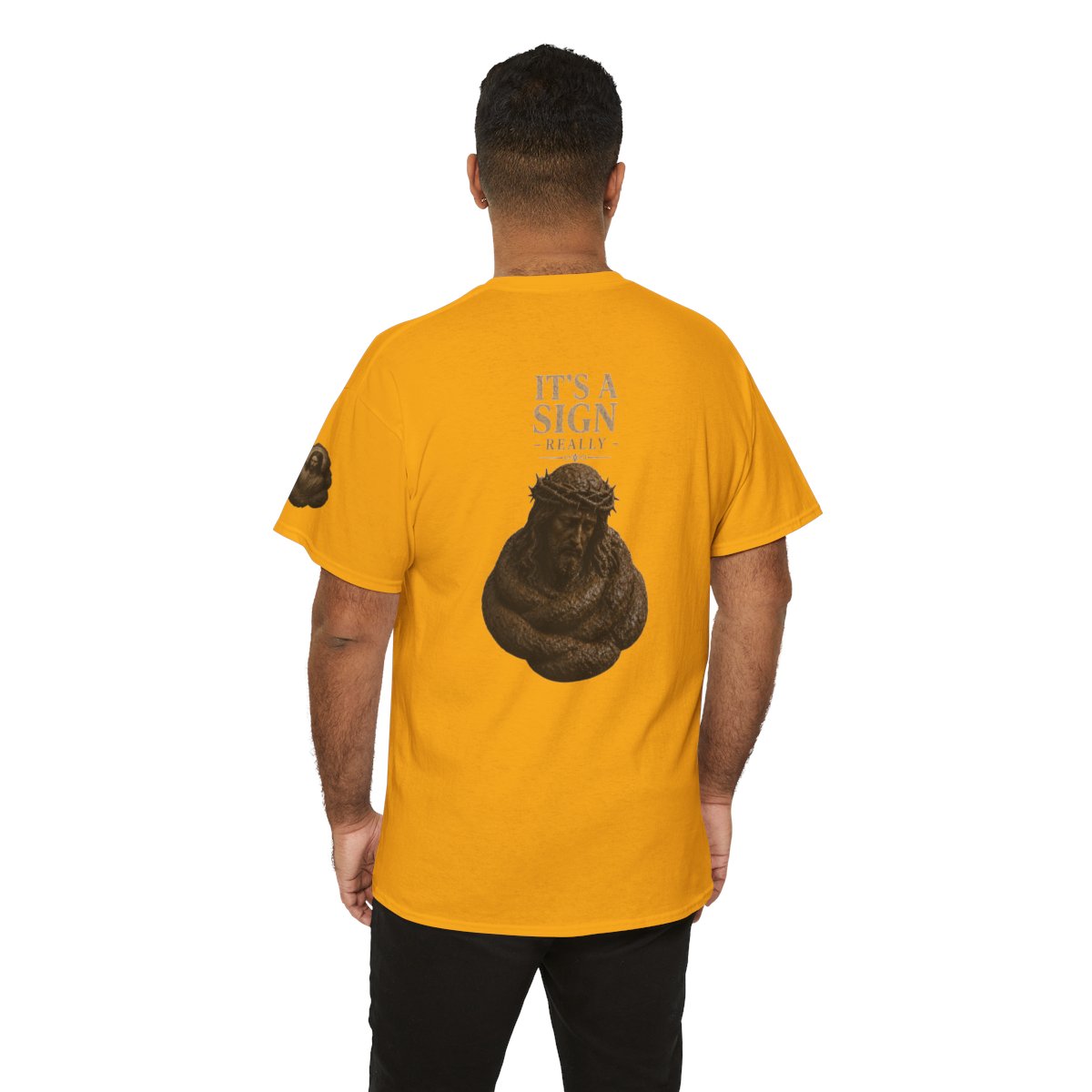 Color: Gold | Good Book Series It's a Sign - Really Premium Graphic Tee