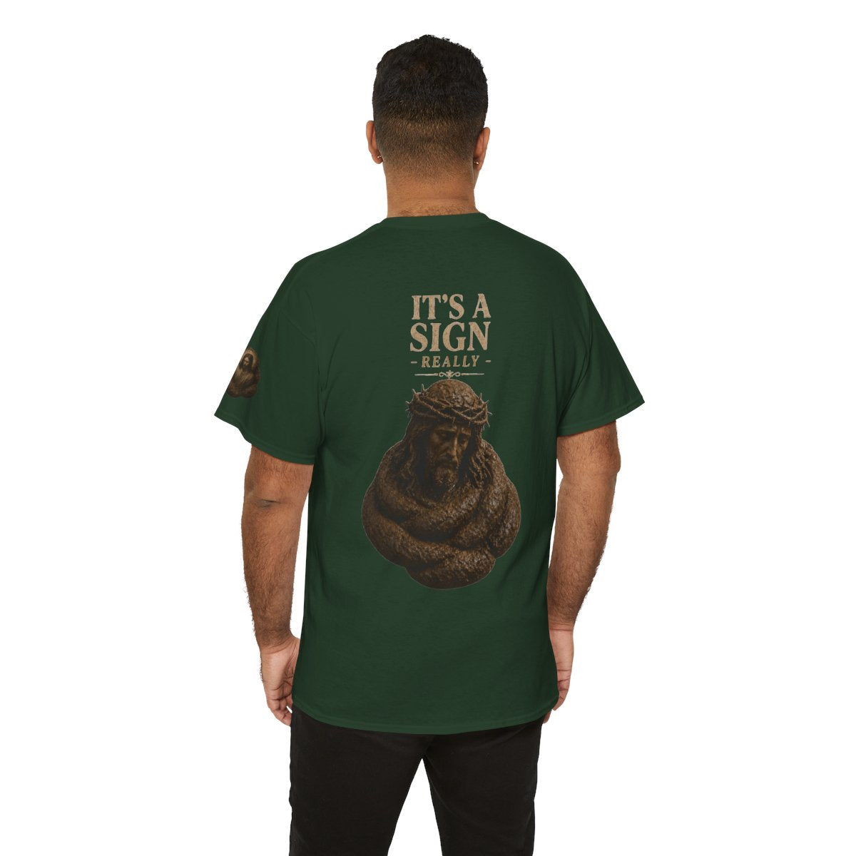 Color: Forest Green | Good Book Series It's a Sign - Really Premium Graphic Tee