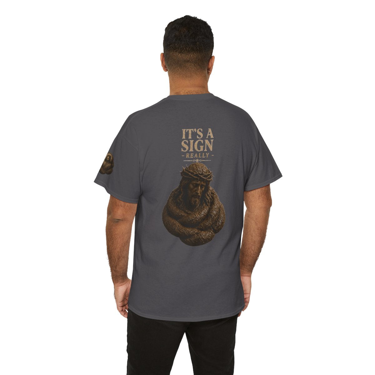 Color: Charcoal | Good Book Series It's a Sign - Really Premium Graphic Tee