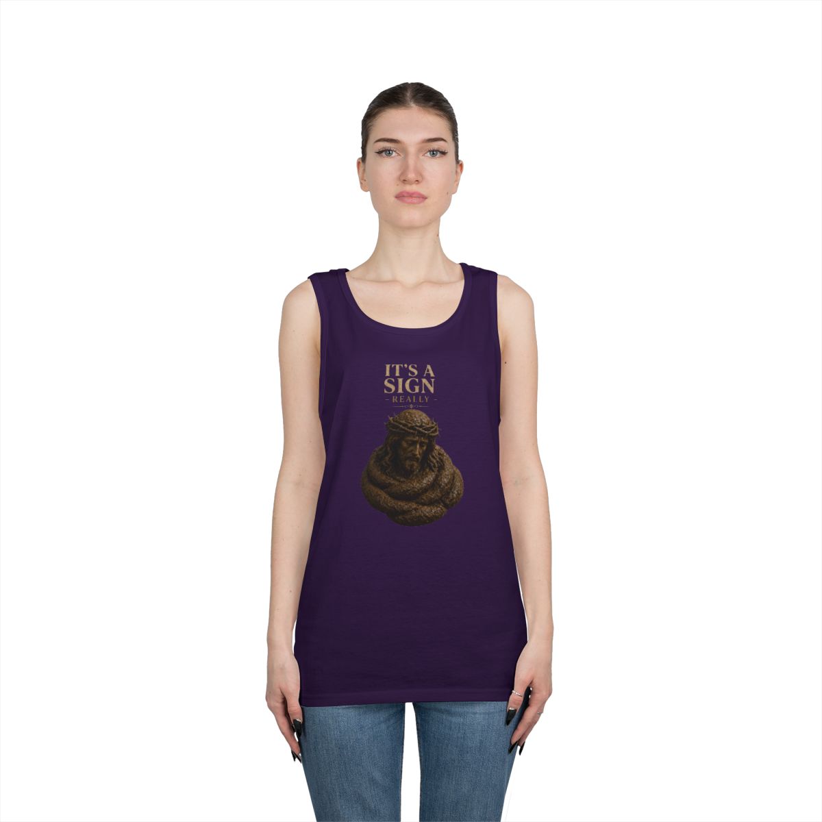 Color: Purple | Good Book Series It's a Sign - Really Tank Top
