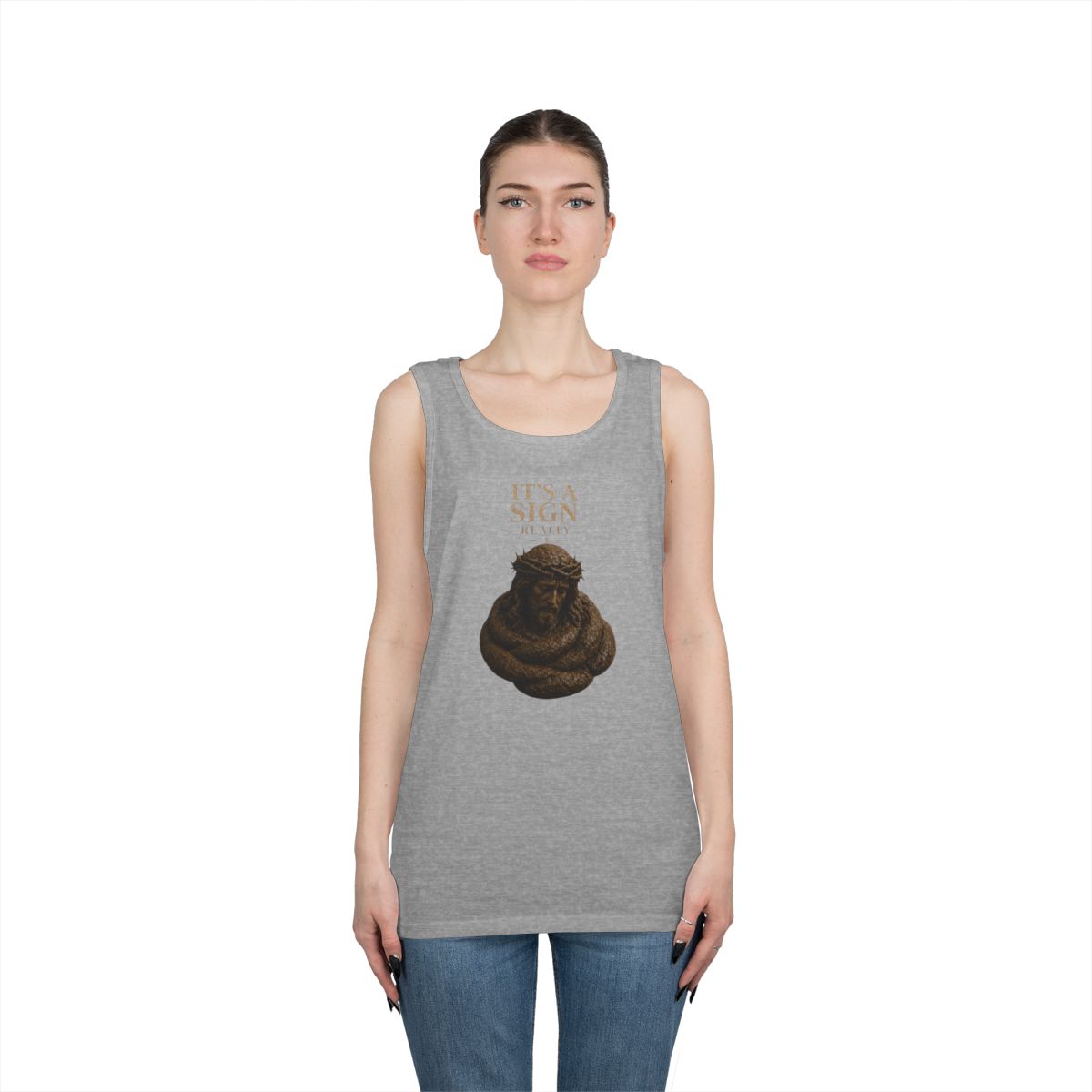 Color: Sport Grey | Good Book Series It's a Sign - Really Tank Top