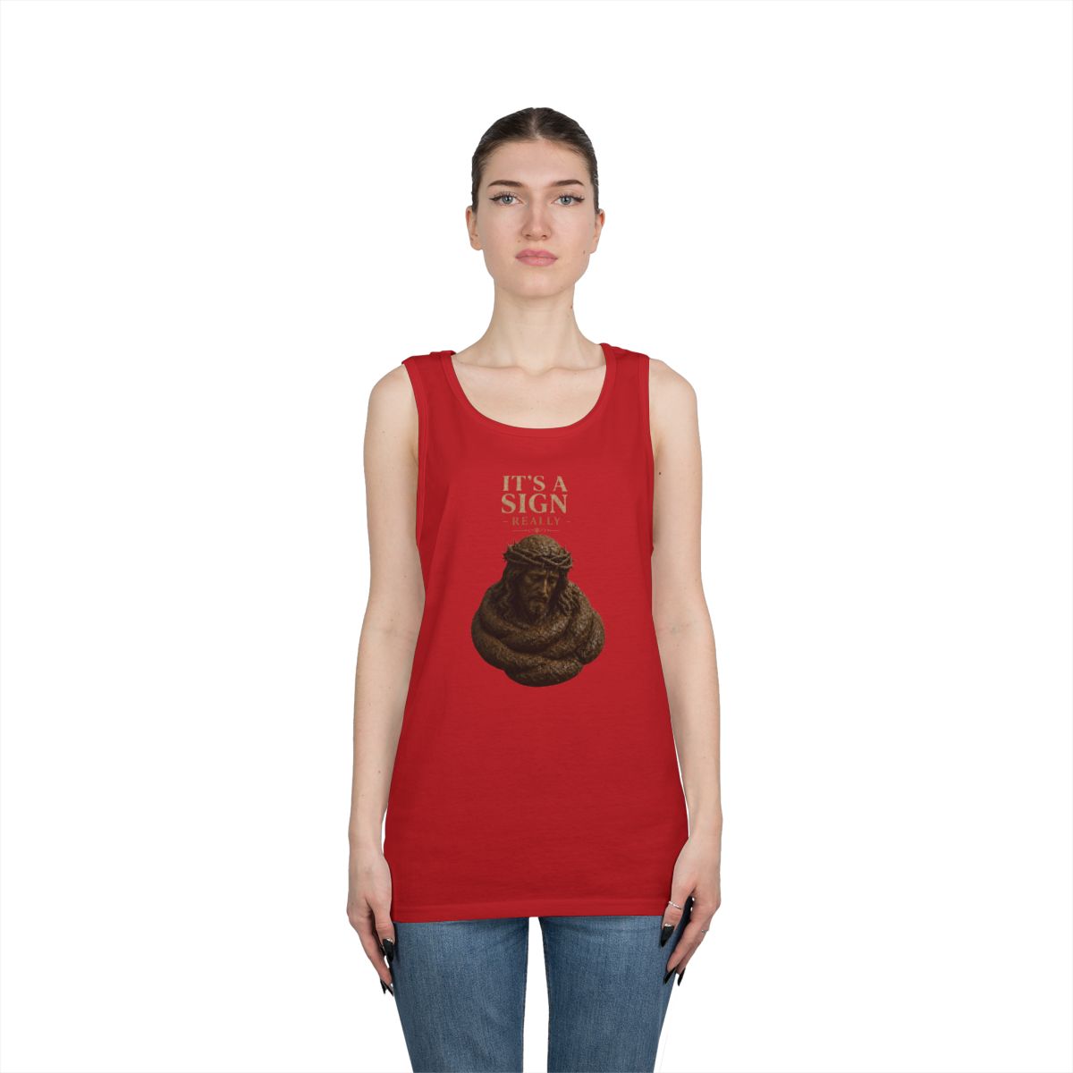 Color: Red | Good Book Series It's a Sign - Really Tank Top