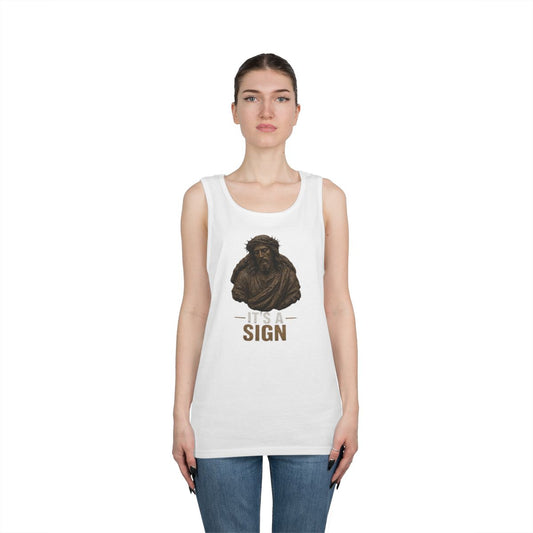 Color: White | Good Book Series It's a Sign Tank Top