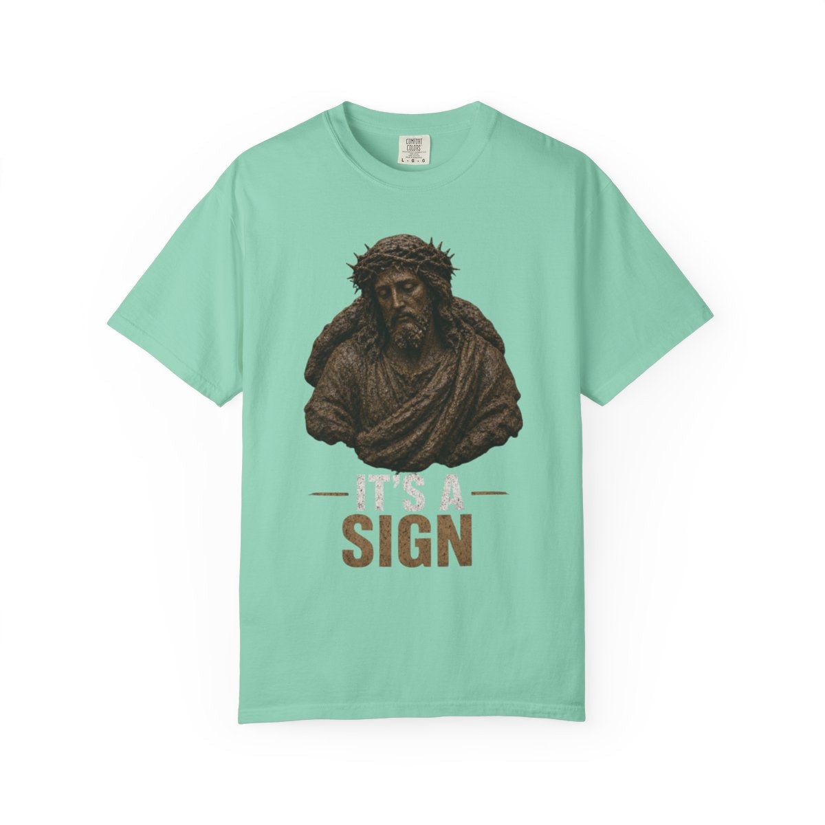 Color: Island Reef | Good Book Series It's a Sign Unisex Garment-Dyed Tee