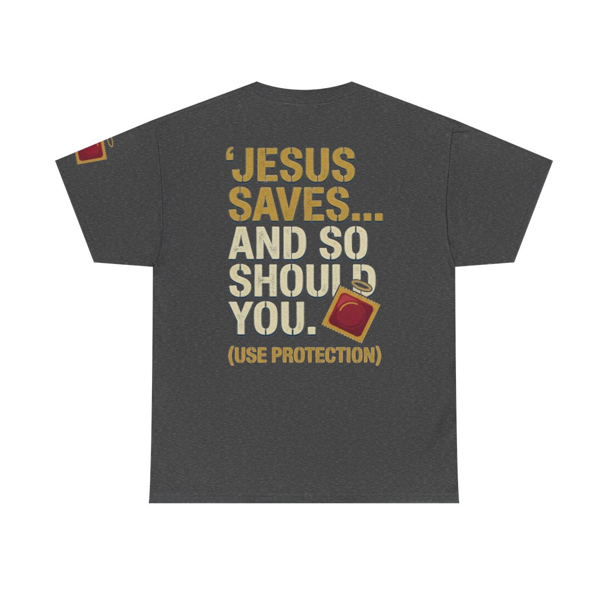 Color: Dark Heather | Good Book Series Jesus Saves and So Should You Premium Graphic Tee