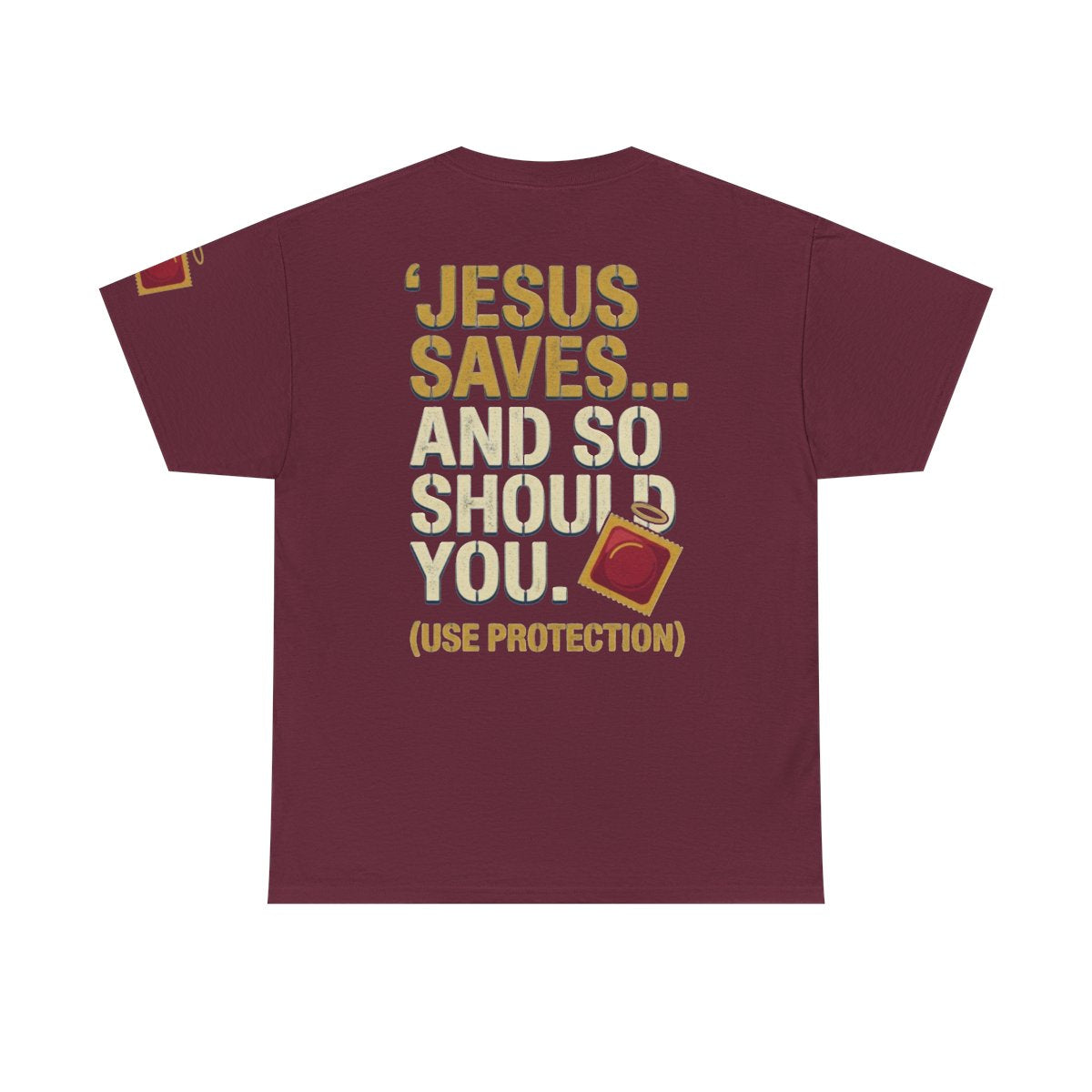 Color: Maroon | Good Book Series Jesus Saves and So Should You Premium Graphic Tee