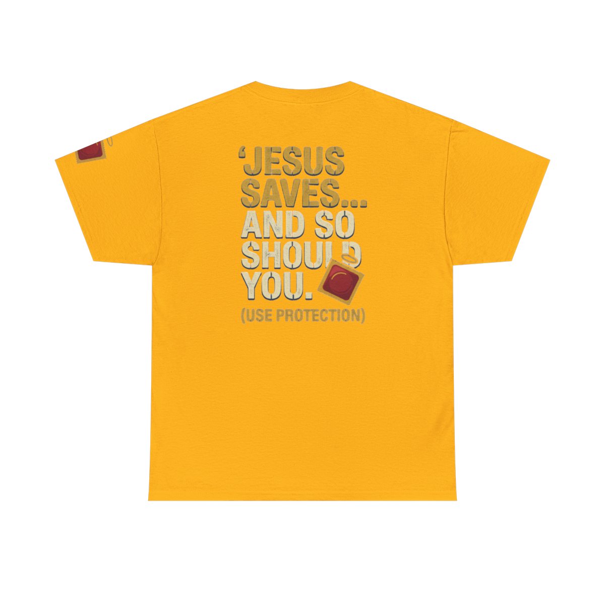 Color: Gold | Good Book Series Jesus Saves and So Should You Premium Graphic Tee
