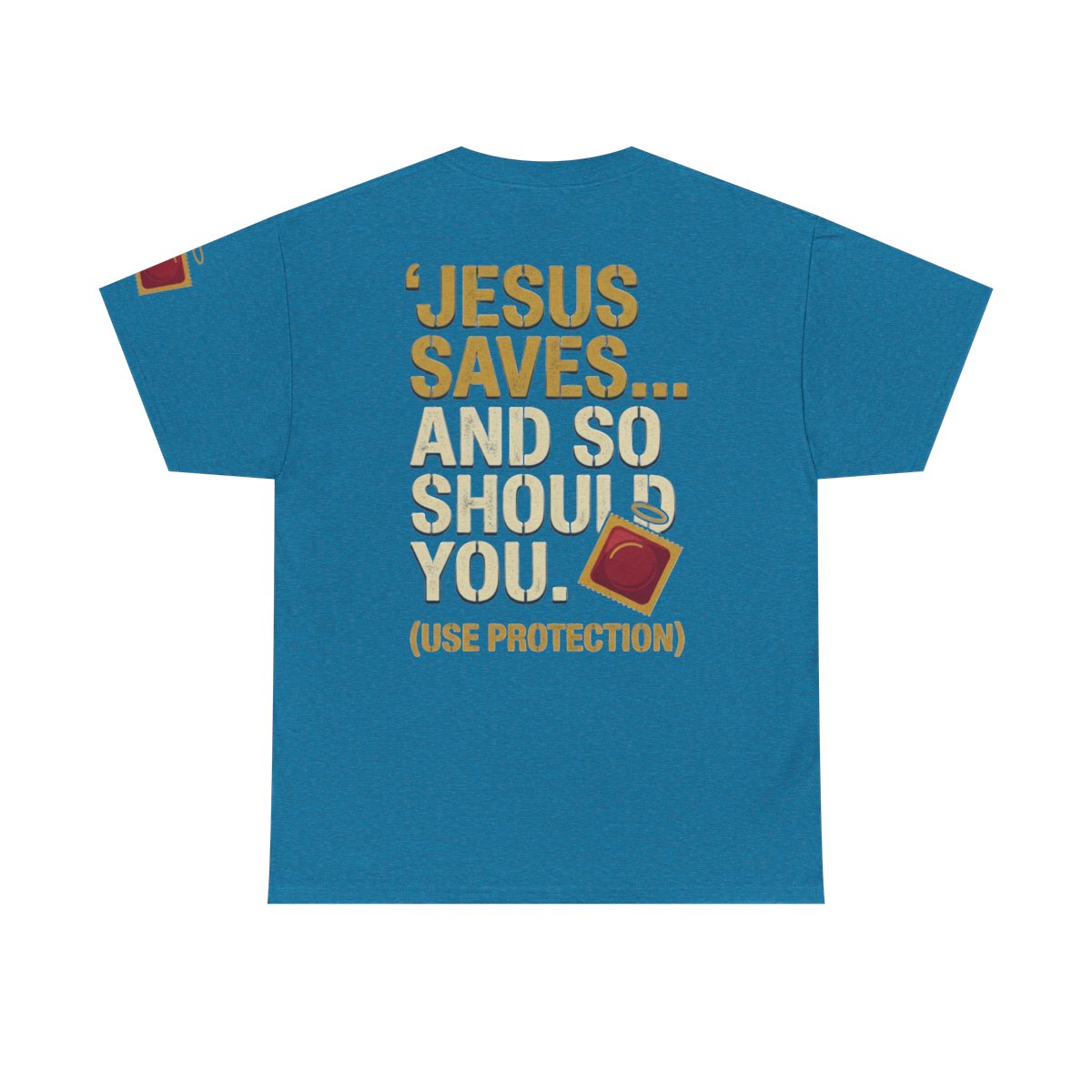 Color: Antique Sapphire | Good Book Series Jesus Saves and So Should You Premium Graphic Tee