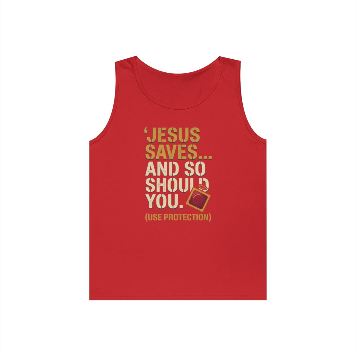 Color: Red | Good Book Series Jesus Saves and So Should You Tank Top