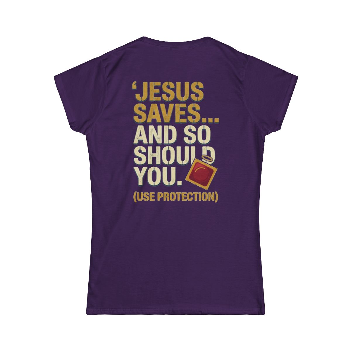 Color: Purple | Good Book Series Jesus Saves and So Should You Women's Tee