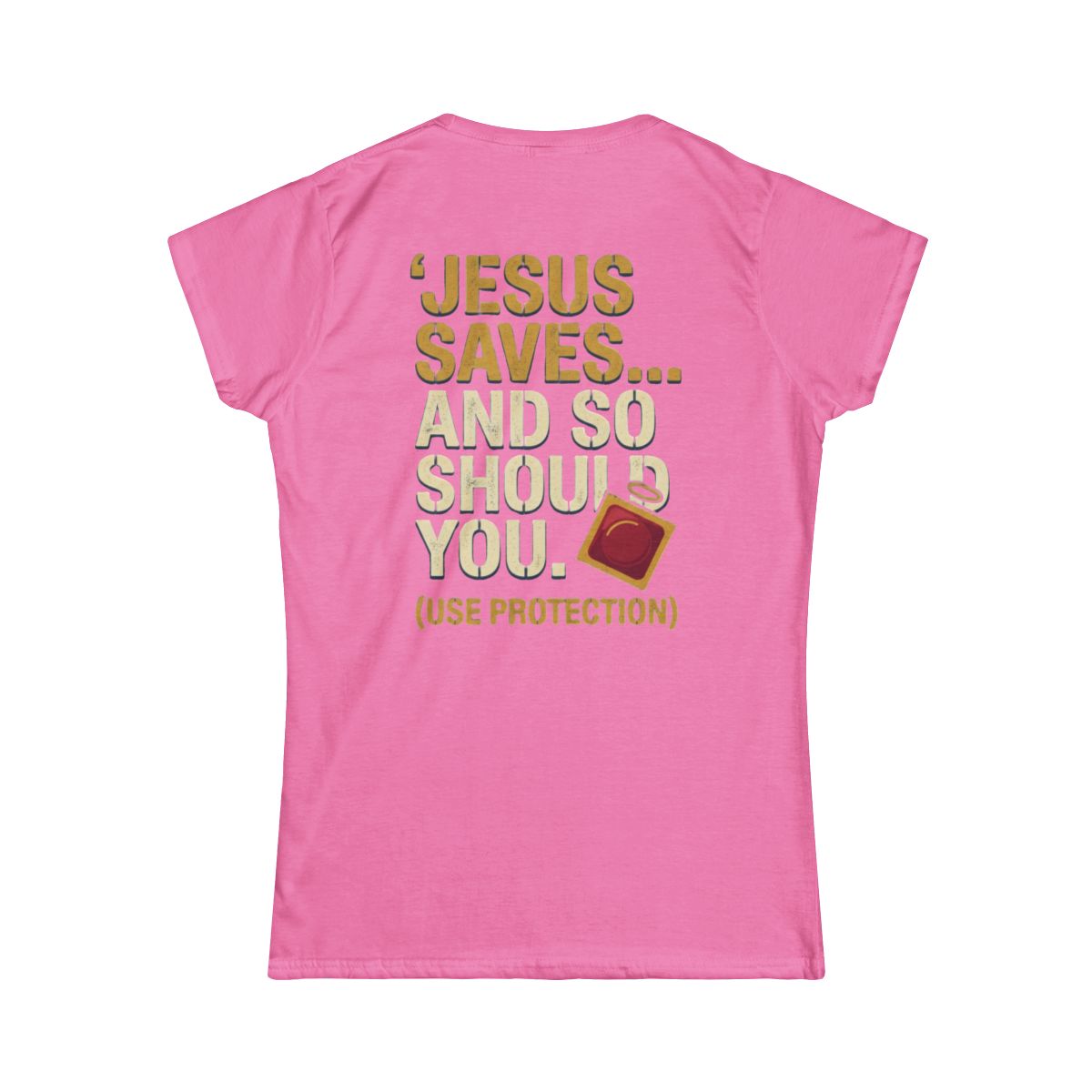 Color: Azalea | Good Book Series Jesus Saves and So Should You Women's Tee