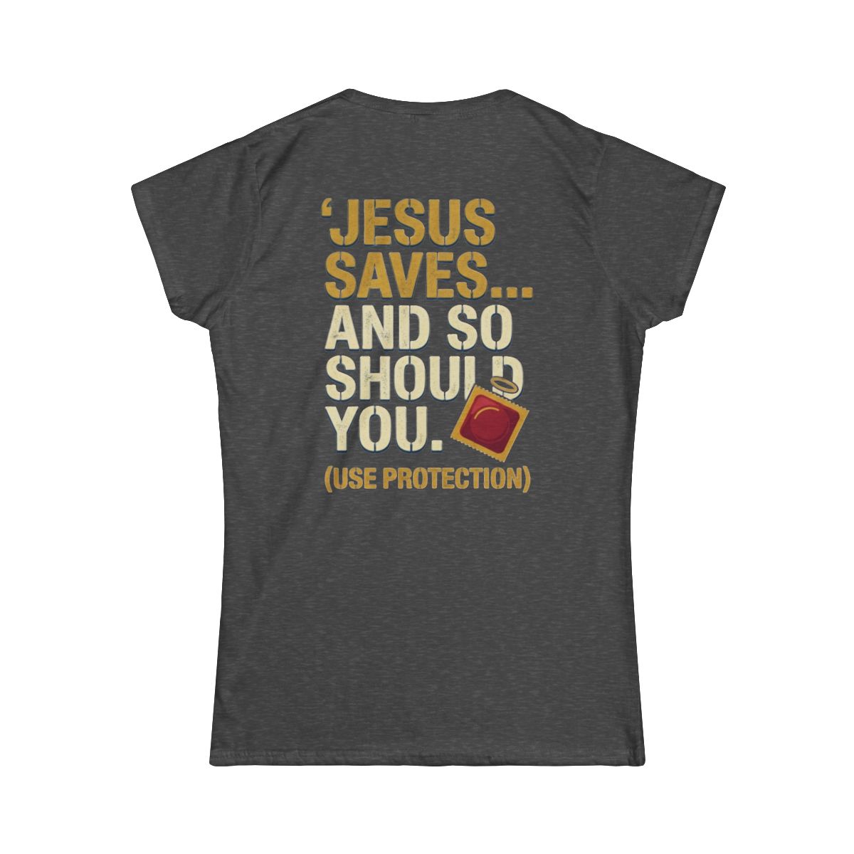 Color: Dark Heather | Good Book Series Jesus Saves and So Should You Women's Tee