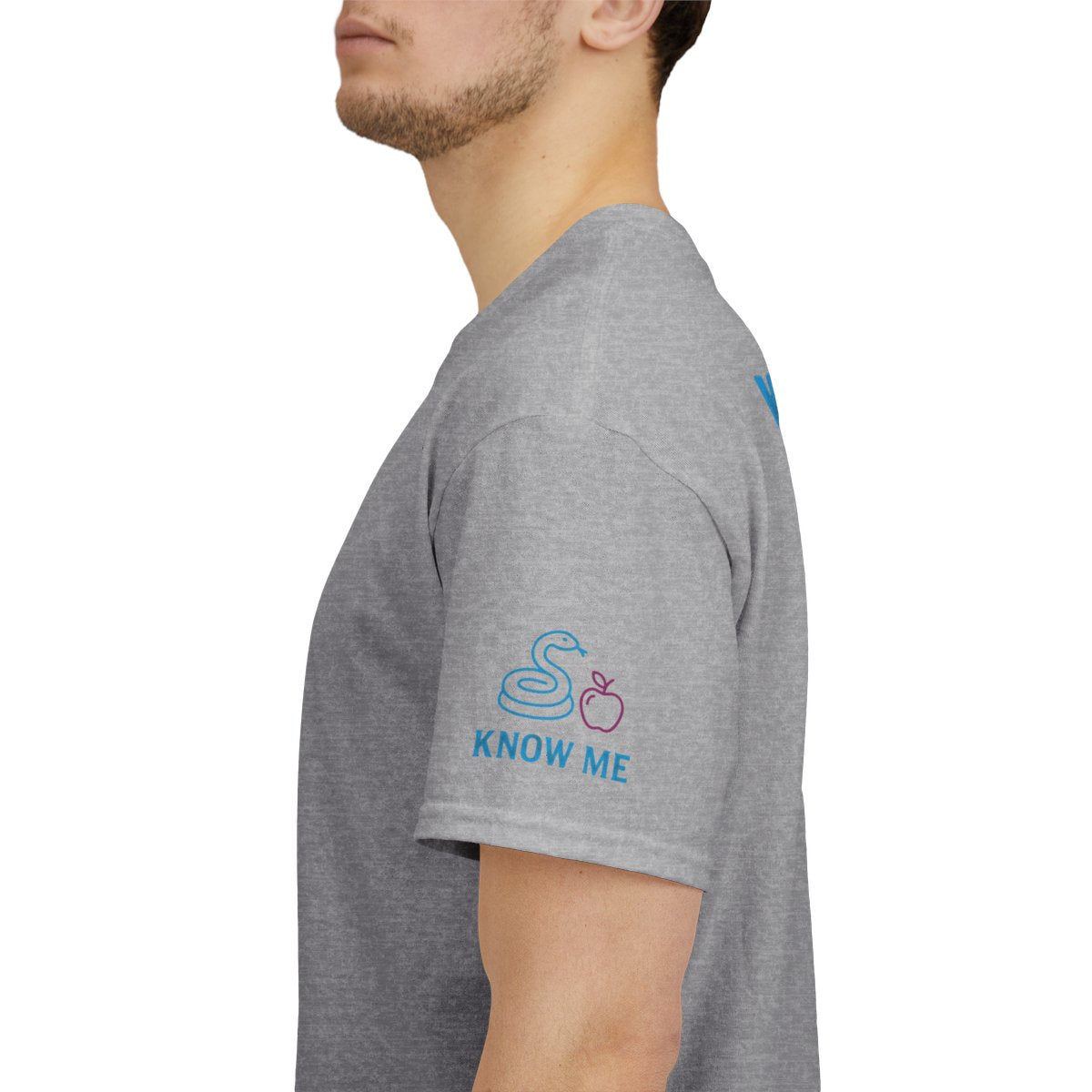 Color: Sport Grey | Good Book Series Know Me In The Biblical Sense Premium Graphic Tee
