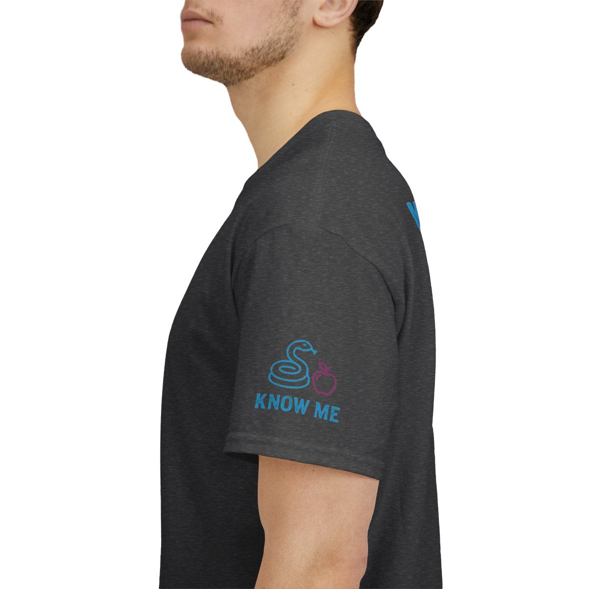 Color: Dark Heather | Good Book Series Know Me In The Biblical Sense Premium Graphic Tee