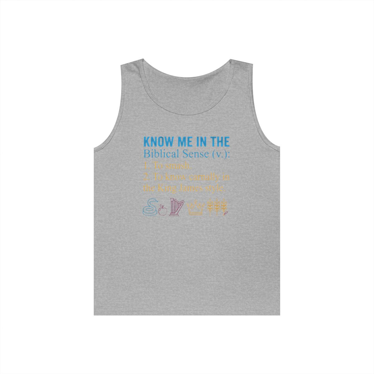 Color: Sport Grey | Good Book Series Know Me In The Biblical Sense Tank Top