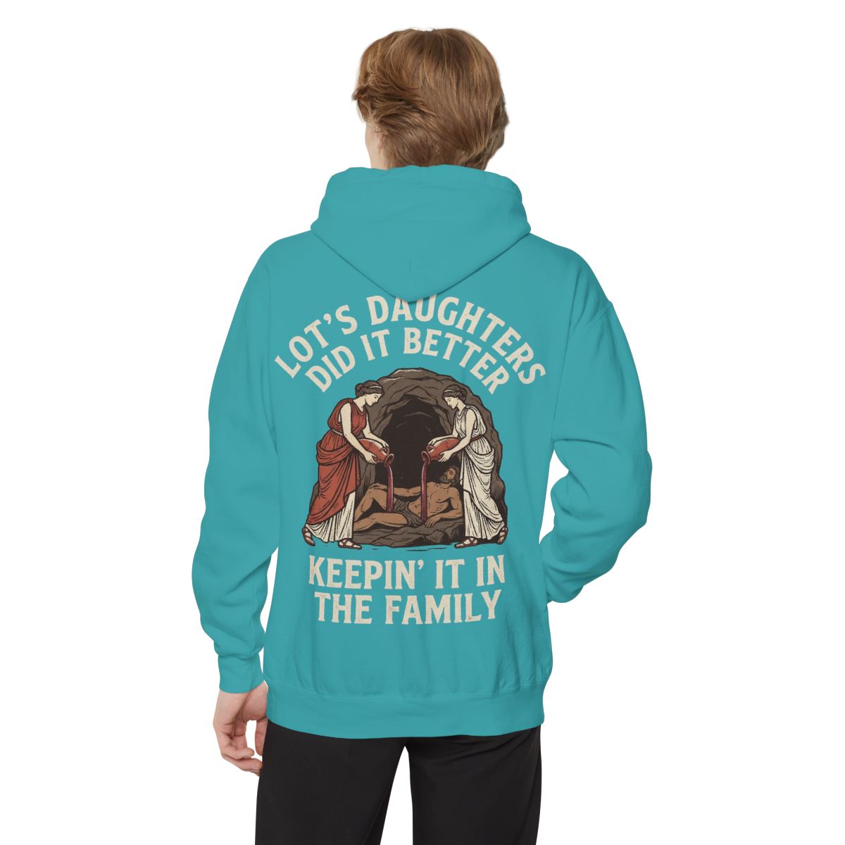 Color: Seafoam | Good Book Series Lot's Daughters Garment-Dyed Hoodie