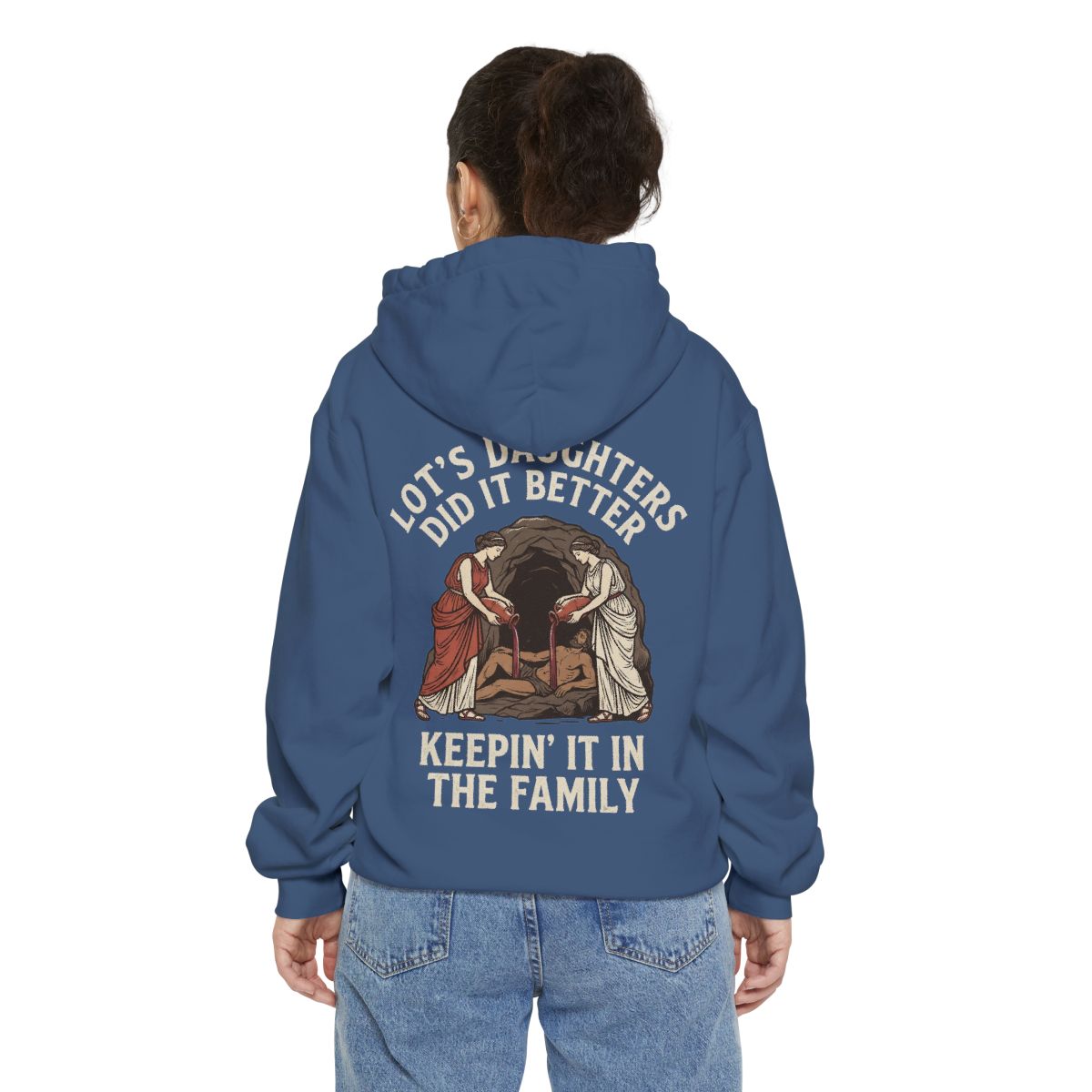 Color: True Navy | Good Book Series Lot's Daughters Garment-Dyed Hoodie