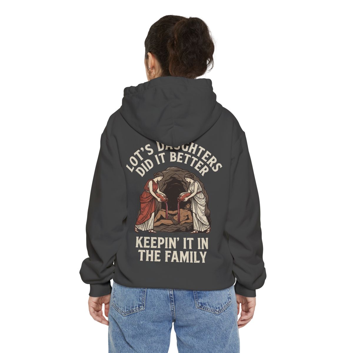 Color: Pepper | Good Book Series Lot's Daughters Garment-Dyed Hoodie