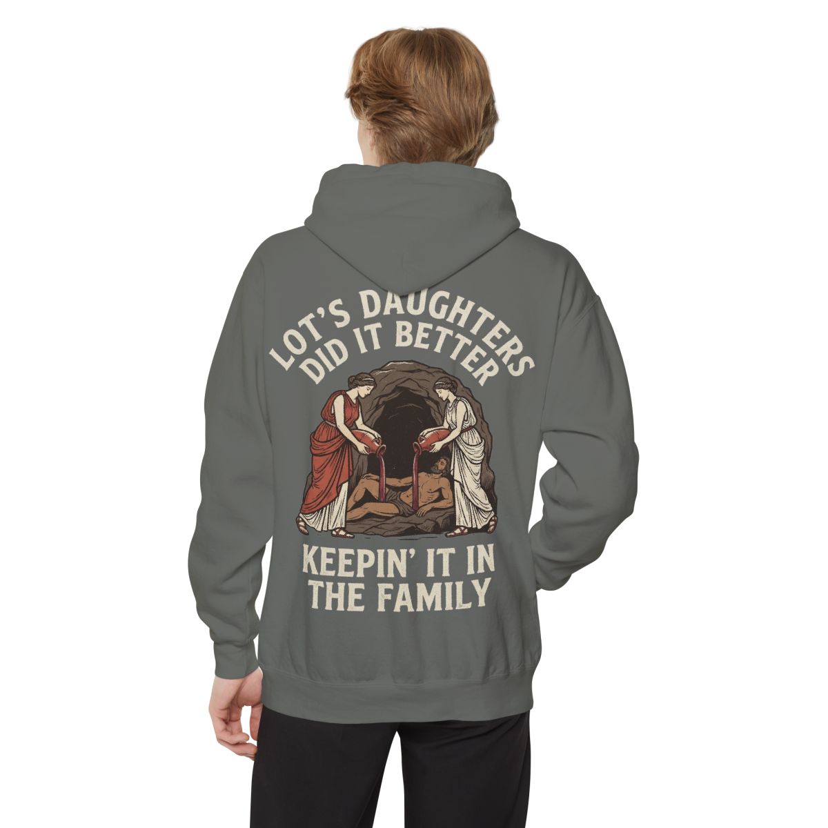 Color: Grey | Good Book Series Lot's Daughters Garment-Dyed Hoodie