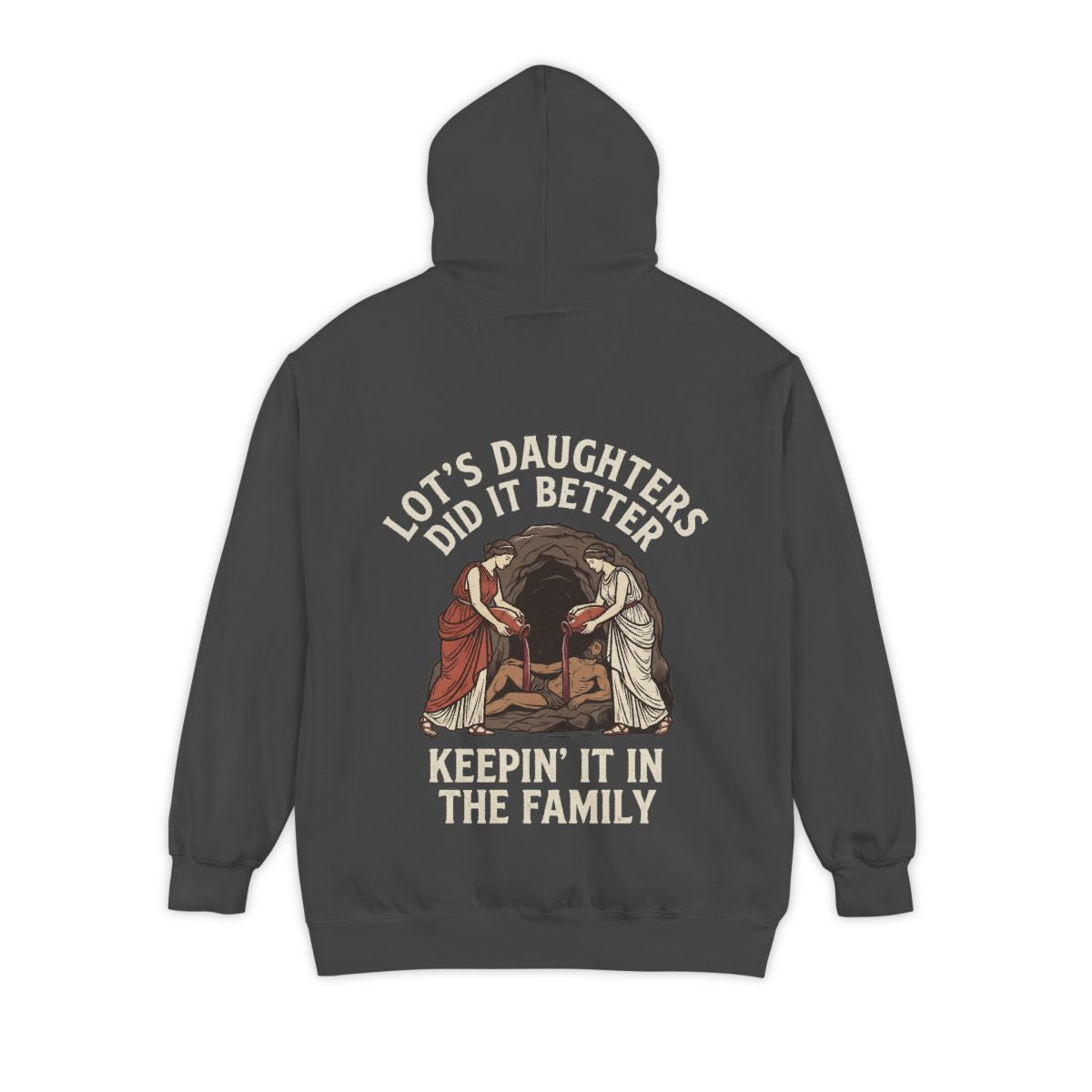 Color: Pepper | Good Book Series Lot's Daughters Garment-Dyed Hoodie