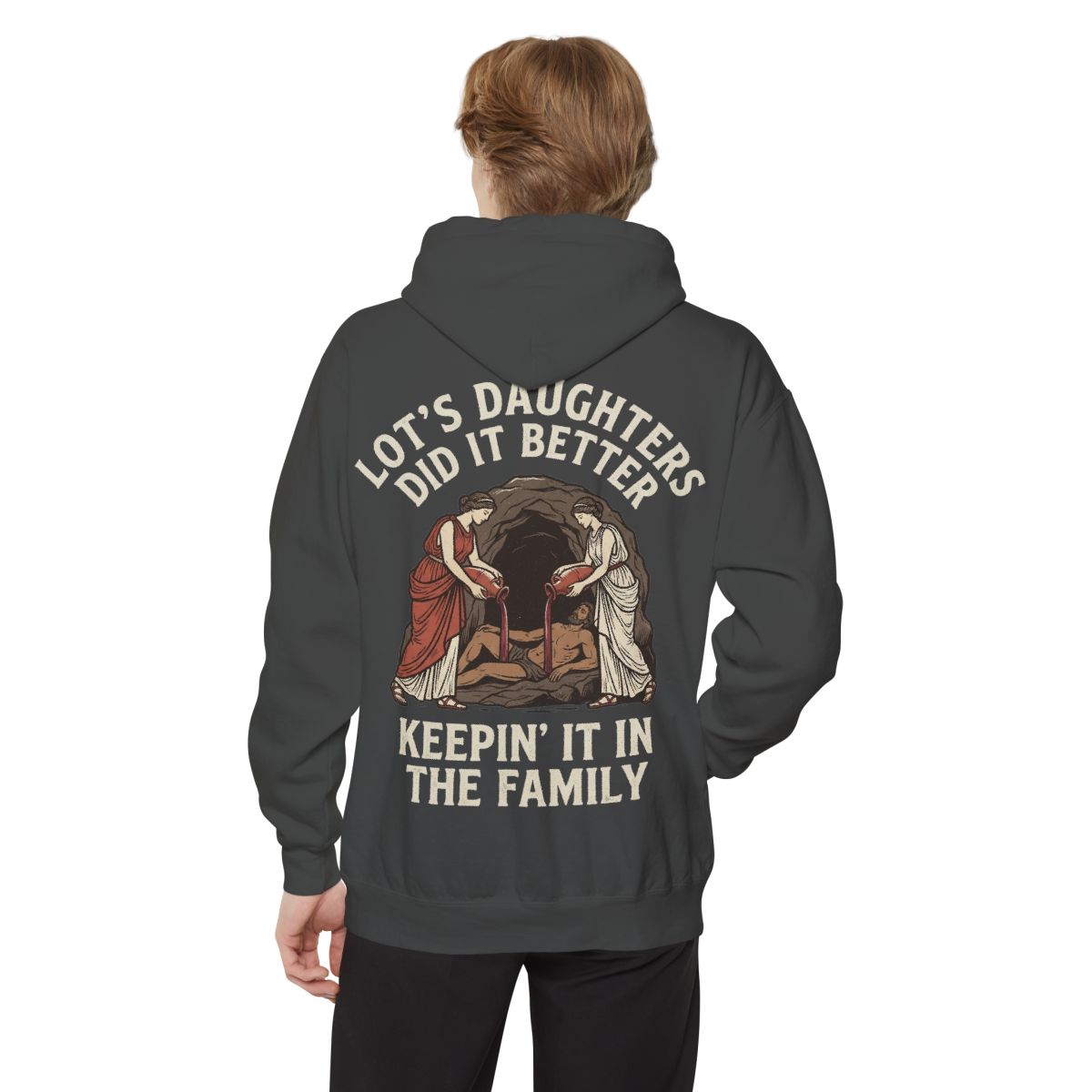 Color: Pepper | Good Book Series Lot's Daughters Garment-Dyed Hoodie