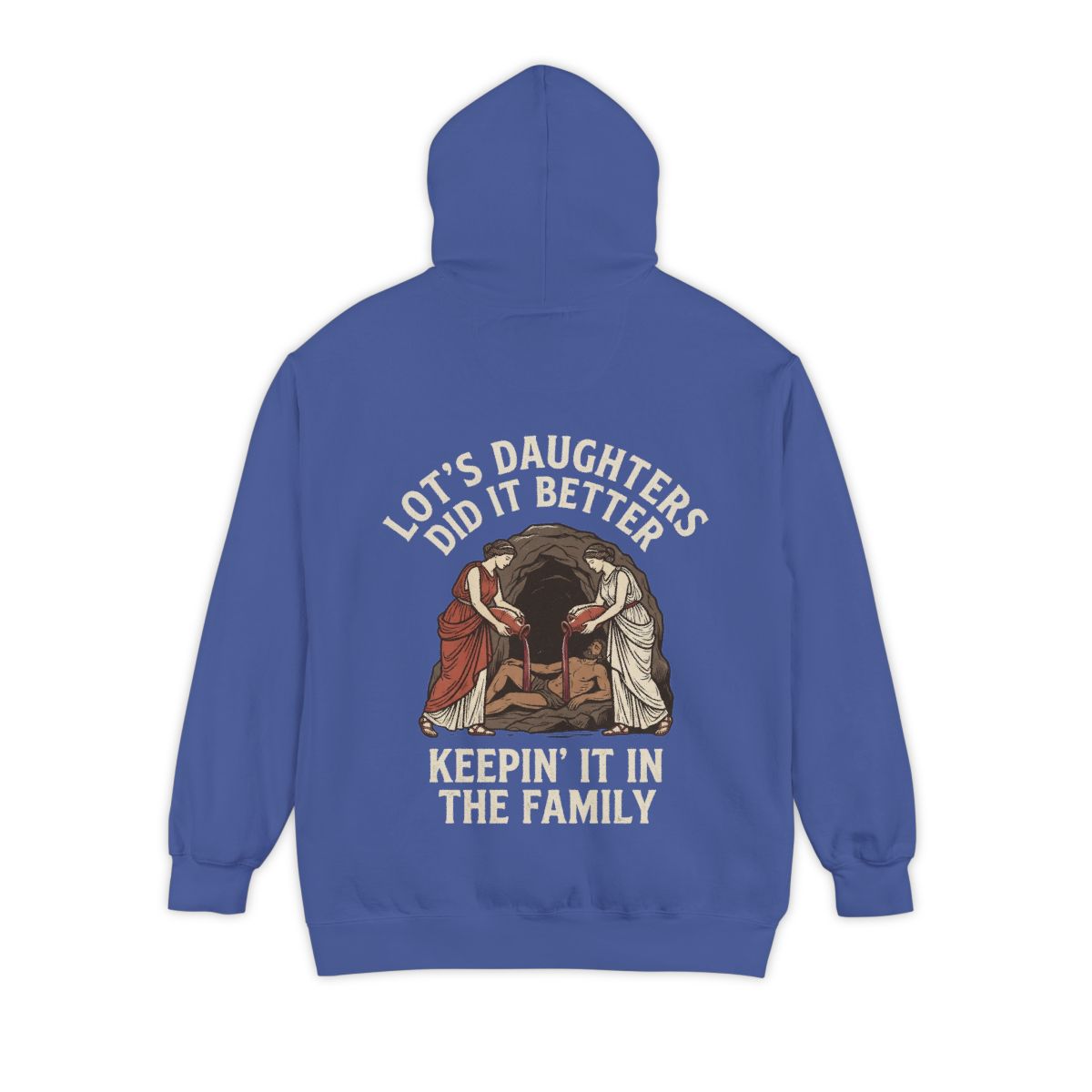 Color: Flo Blue | Good Book Series Lot's Daughters Garment-Dyed Hoodie