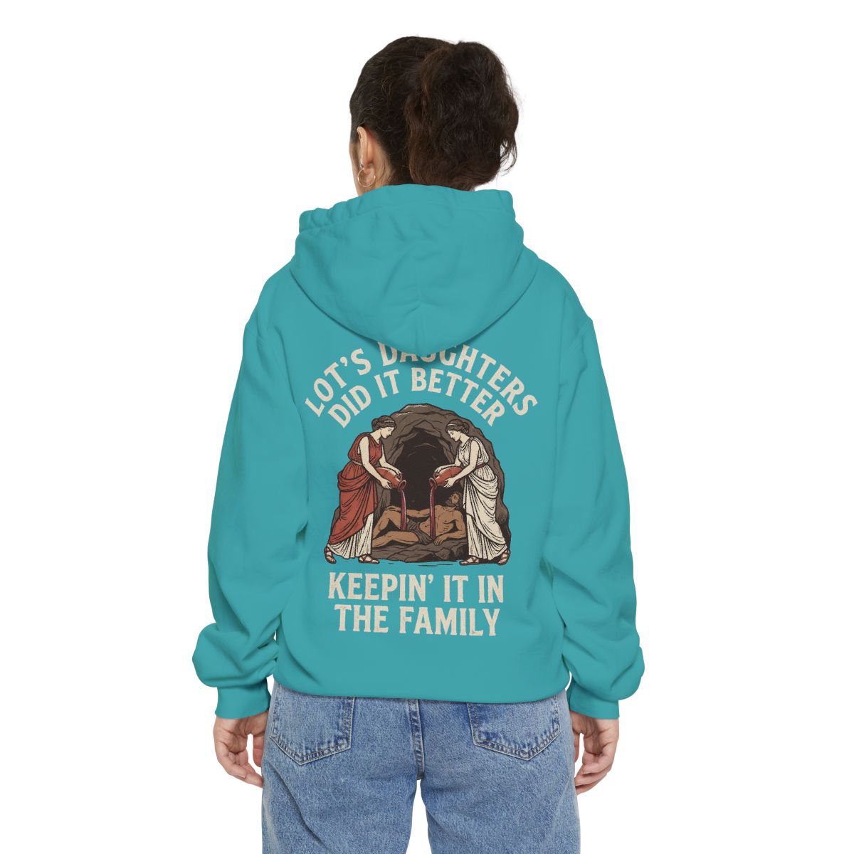 Color: Seafoam | Good Book Series Lot's Daughters Garment-Dyed Hoodie