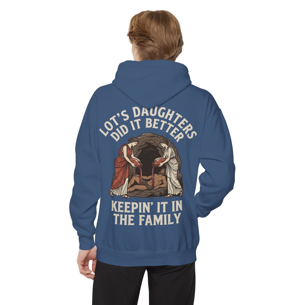 Color: True Navy | Good Book Series Lot's Daughters Garment-Dyed Hoodie